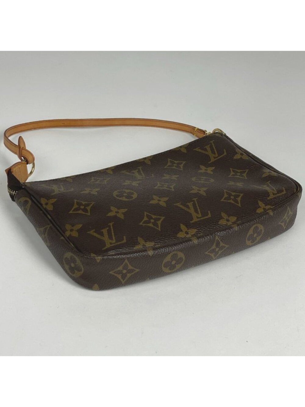 Louis Vuitton Pochette Makeup Cosmetics Pouch Monogram Brown - Picture 2 of 8
